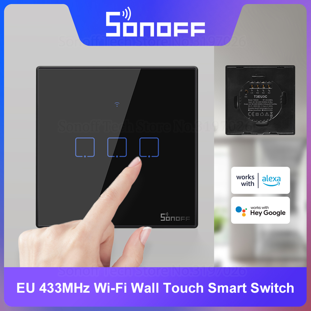 SONOFF T3EU Black WiFi Smart W - Universal Remote Smart Home recensione e prezzo