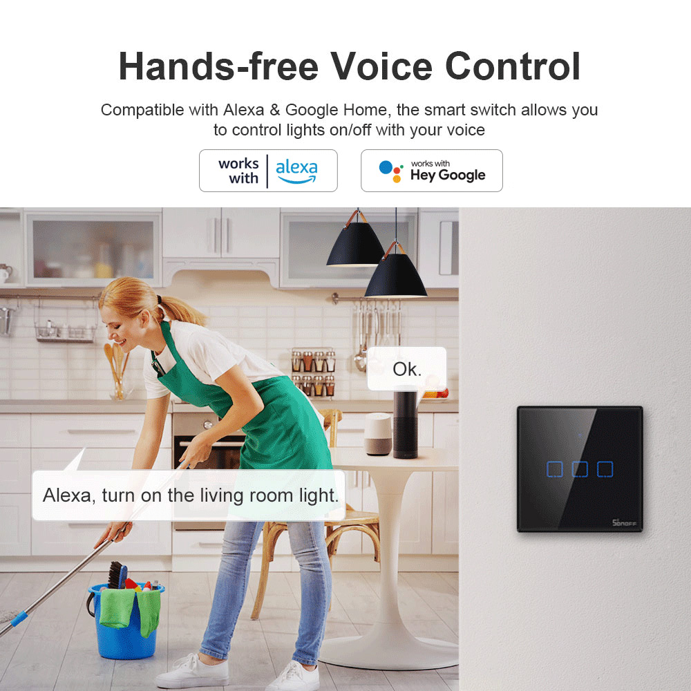 SONOFF T3EU Black WiFi Smart W - Universal Remote Smart Home recensione e prezzo
