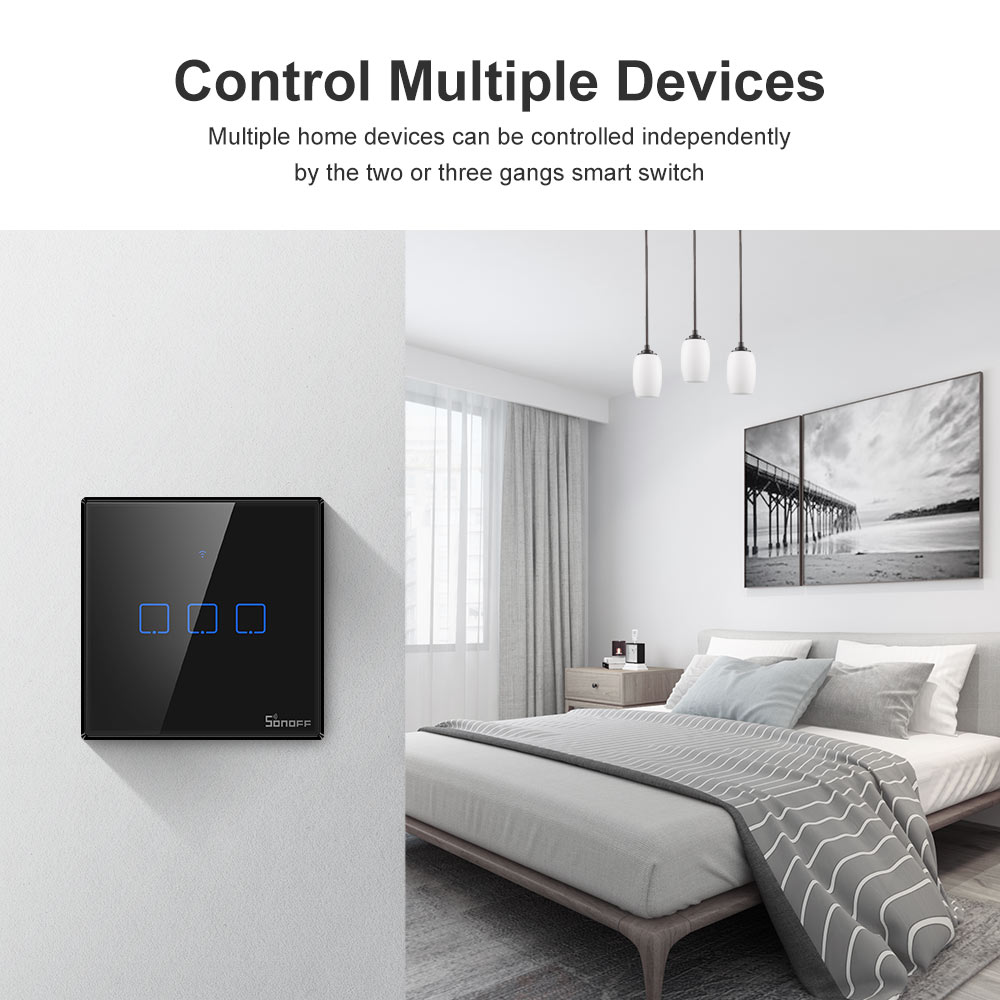 SONOFF T3EU Black WiFi Smart W - Universal Remote Smart Home recensione e prezzo