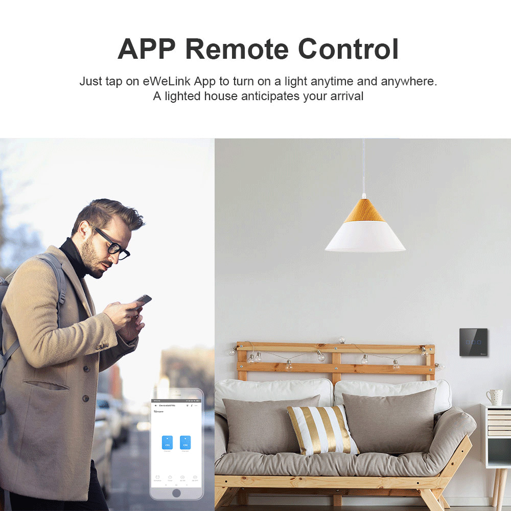 SONOFF T3EU Black WiFi Smart W - Universal Remote Smart Home recensione e prezzo