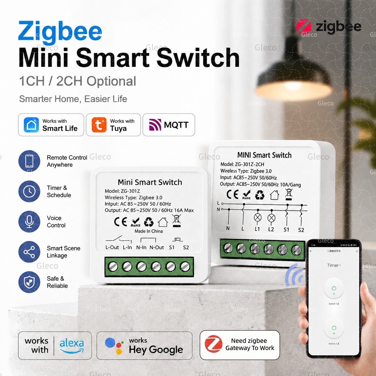 Interruttore Intelligente Zigb - Smart Home Hub 2 recensione e prezzo